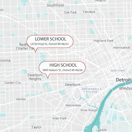 DLA schools on map